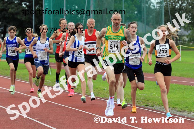 1500 metres, 2023 NEGP 5 Monkton, Wed, July 26th. Photo: David T. Hewitson/Sports for All Pics